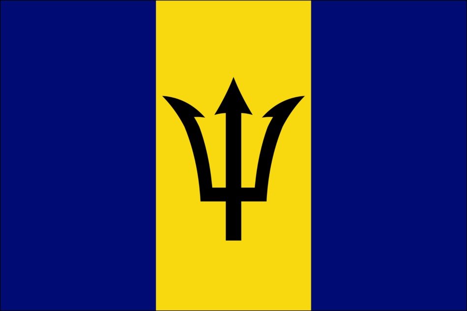 flag of barbados as a picture for clipart