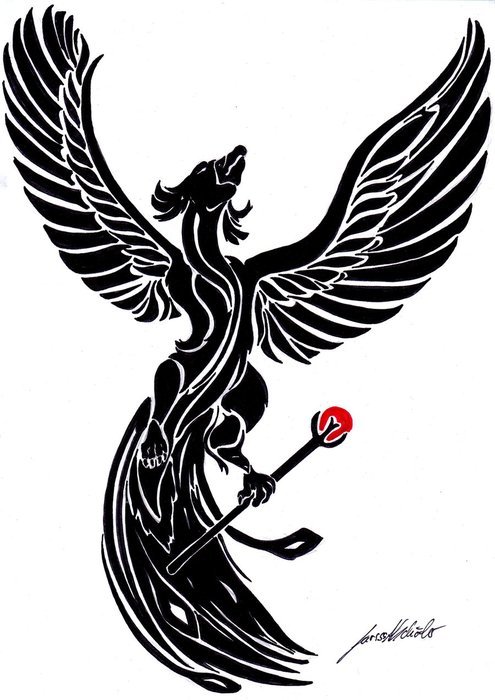 Tribal Phoenix Tattoo For Girls