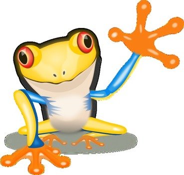 Waving Smiley Face Clip Art N7