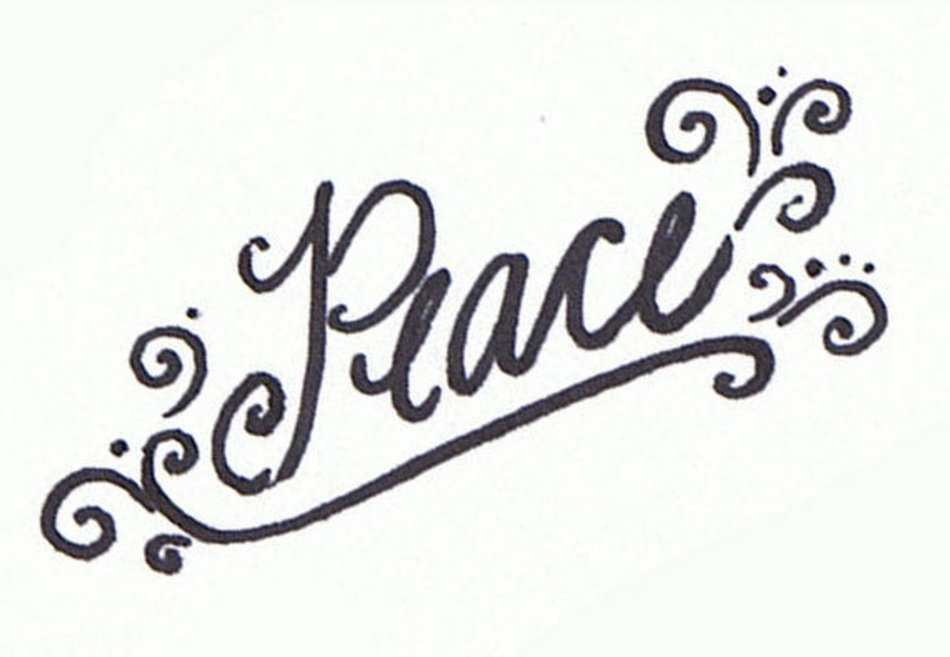 Peace as a graphic illustration