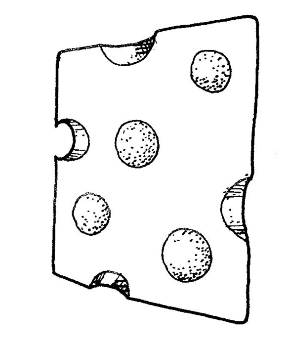 Swiss Cheese Clip Art Black And White