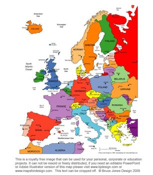 Europe Map With Names
