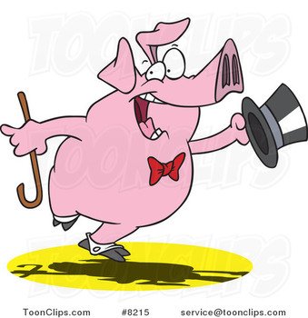 Cartoon Dancing Pigs
