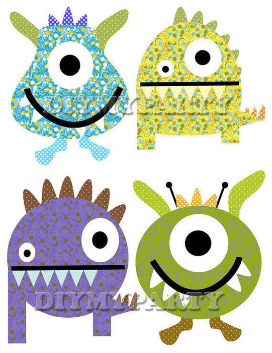 Monster Birthday Clip Art N4