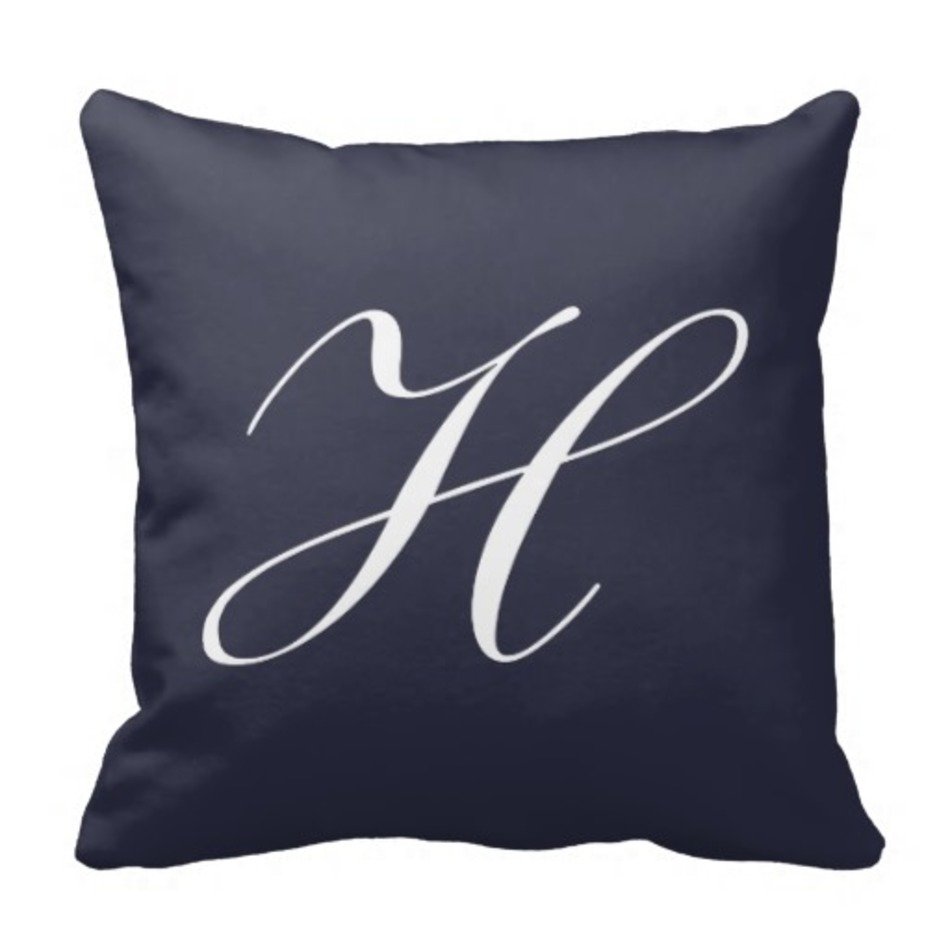 Black And White Monogram H
