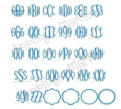 Monogram Alphabet Fonts