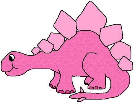 Beautiful pink dino clipart