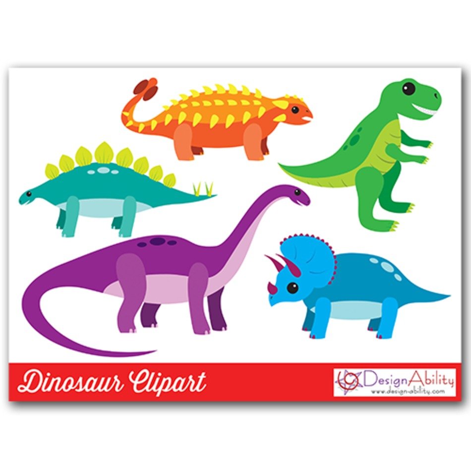Dinosaur Valentine Clip Art