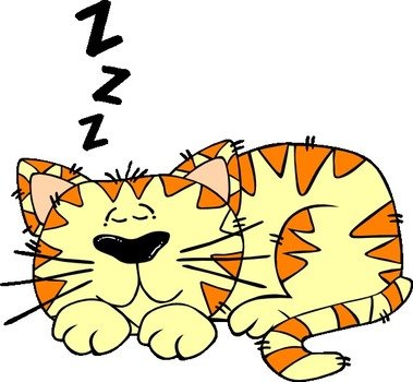 Sleep Clipart Cat Clip Art Vector
