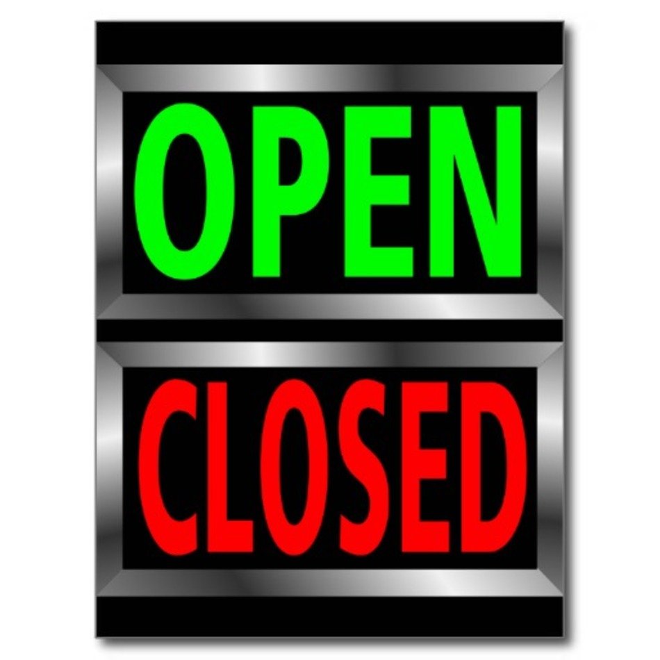 Open closed signs free image download
