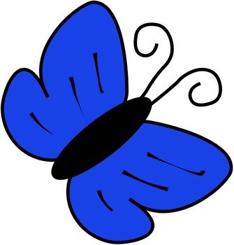 Blue Butterfly Clip Art N3