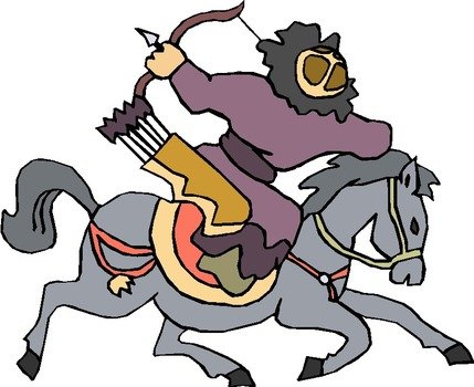 Free Clip Art Horses drawing