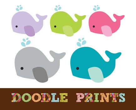 clip art with baby whales