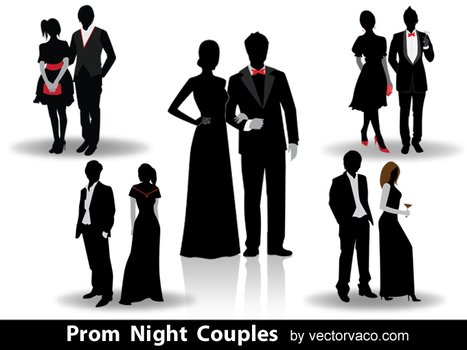 Prom Couple Silhouette