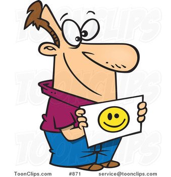 Cartoon Happy Person Face