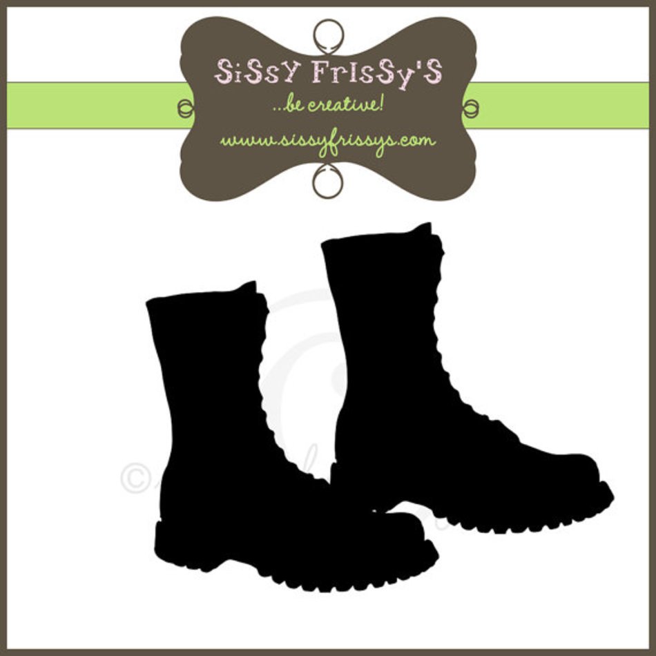 Army Boots Clip Art N2