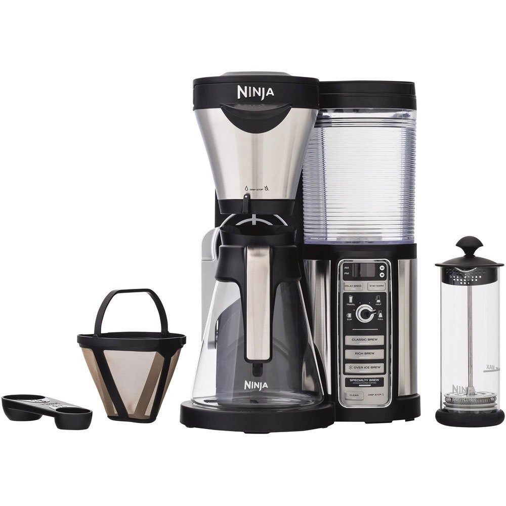 Ninja Coffee Bar Brewer with Glass Carafe and Reusable Filter (CF081