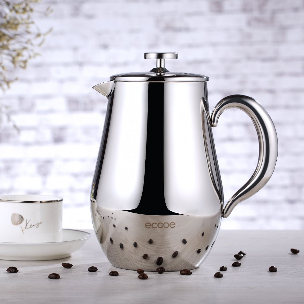 Ecooe Double Wall French Press Coffee Tea Maker Coffee Press Pot With
