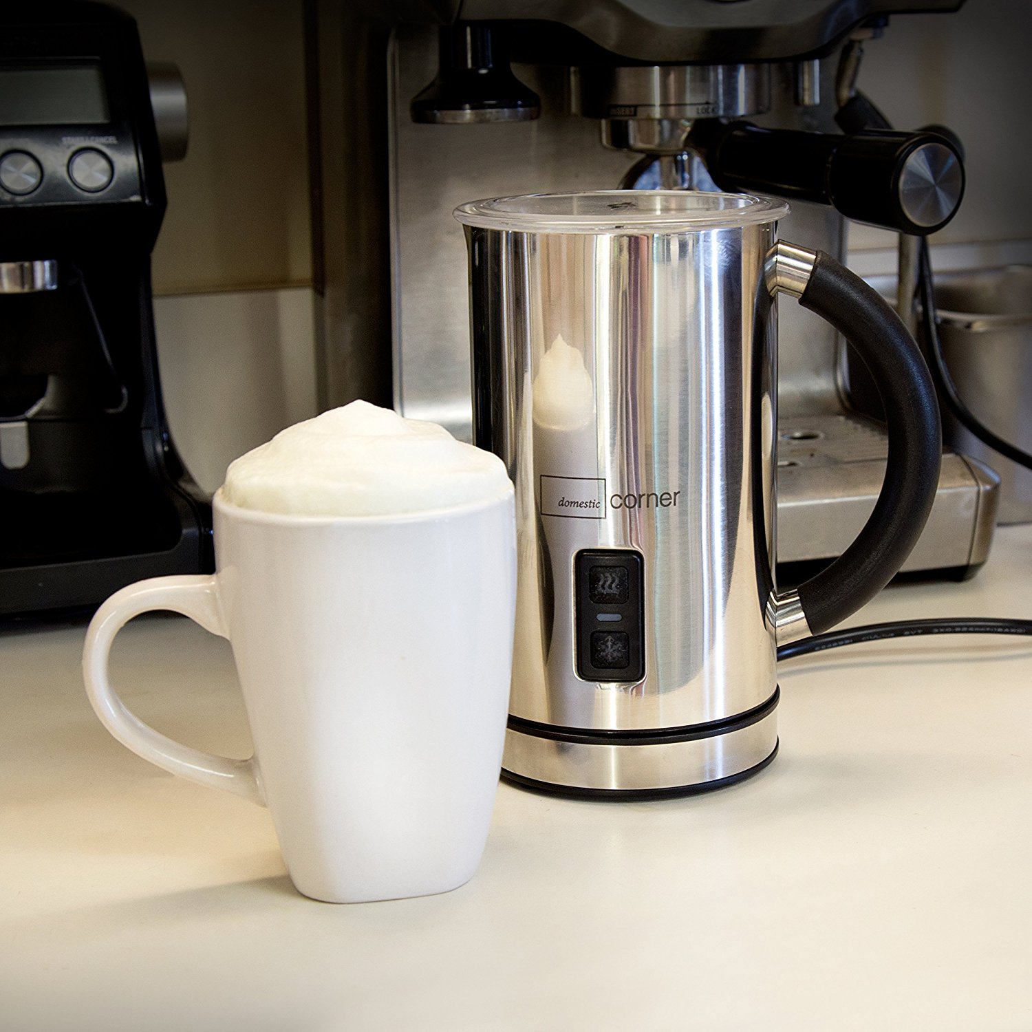 Domestic Corner - Vienne Automatic Milk Frother and Heater - Stainless ...