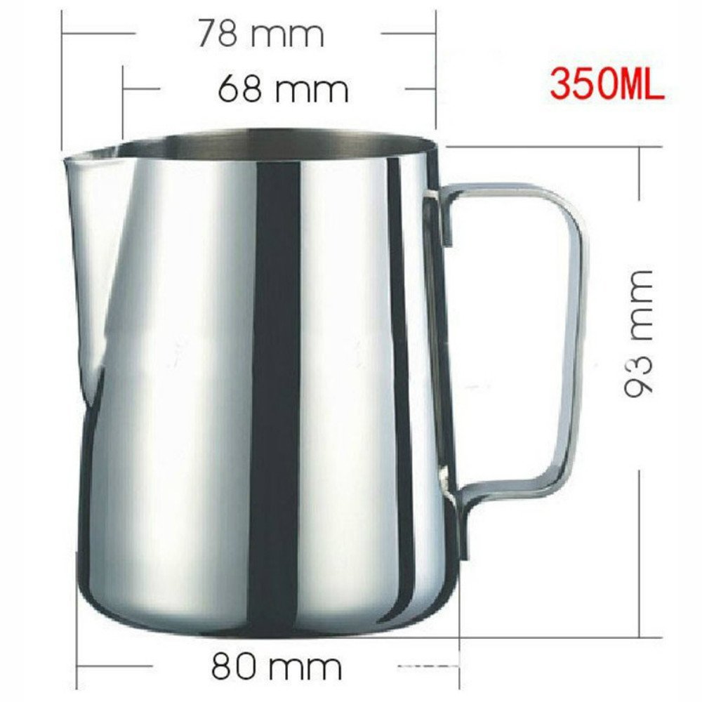 5/12/20 OZ Stainless Steel Milk Frothing Pitcher Latte Cup Kitchen Home ...