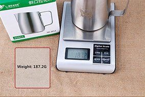 SMKF Stainless Steel Frothing Pitcher for Espresso Machines, Milk Frothers With Non-slip rubber mat at the bottom.. N7