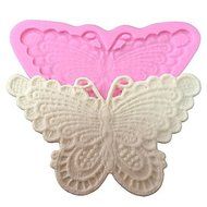 Sher Cake Decorating Mold Butterfly Silicone Lace Mould For Fondant Candy Crafts Jewelry Chocolate PMC Resin Clay
