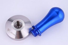 Kteam Commercial Stainless Steel Coffee Tamper 58mm Base Blue N9