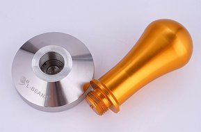 Kteam Commercial Stainless Steel Coffee Tamper 58mm Base Blue N13