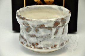 Japanese Mino Yaki ware Matcha Bowl Green Tea 11 / 11 / 8cm (4.3 / 4.3 / 3.1inch)[7312] N2
