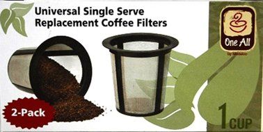 Medelco RK202 One All Universal Single-Cup Replacement Coffee Filter, Set of 2 N2