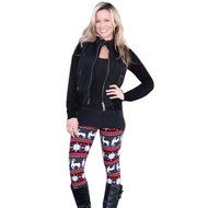 PHOTNO Casual Women Lady Skinny Geometric Print Stretchy Jegging Pants Slim Leggings N123