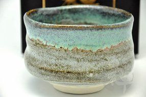 Japanese Mino Yaki ware Matcha Bowl Green Tea 11.5 / 11.5 / 8cm (4.5 / 4.5 / 3.1inch)[7325]