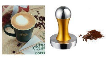 Kteam 58mm Coffee Tamper Stainless Steel Espresso Tamper Flat Base N25