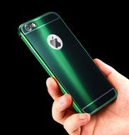 For iPhone 6 Case, Aroko Luxury Air Aluminum Metal Bumper Detachable + Mirror Hard Back Case ,2 in 1 cover ,Ultra... N8