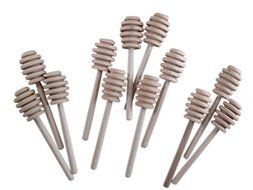 Woodpeckers® 4 Inch Honey Dipper Wood Stick Server for Honey Jar Dispense Drizzle Honey (24)
