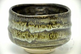 Japanese Mino Yaki ware Matcha Bowl Green Tea 11.5 / 11.5 / 8cm (4.5 / 4.5 / 3.1inch)[7346] N4