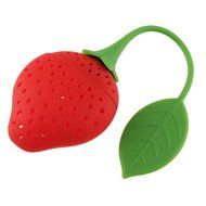 Cute Fruit Strawberry Shape Silicone Gel Tea Herbal Spices Leaf Infuser by uGen! Perfect Home Kitchen Cooking... N2