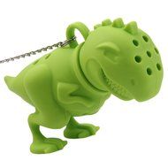 gangnumsky-Unique Cute Tea Strainer, Interesting Life Partner Cute T-Rek Dinosaur Mr Teapot Silicone Tea Infuser... N5