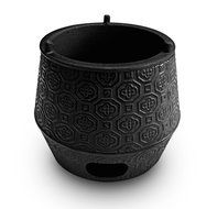 Huswell Extra Large Cast Iron Teapot Warmer Stove, Black N2