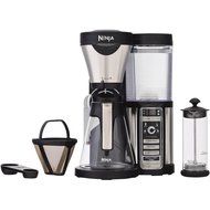 Ninja Coffee Bar Brewer with Glass Carafe and Reusable Filter (CF081) with Aroma Stainless Steel One Serving Milk... N5