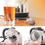 Home Product 2pcs/set Loose Spring Spoon Tea Mesh Ball Infuser Filter Teaspoon Squeeze Creative Strainer Metal... N4