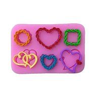 Y&XL&H Heart Style Sugar Candy Fondant Cake Molds For The Kitchen Baking Molds N2