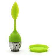 Tea Infuser, 4-Pack Silicone Tea Infuser Handle Stainless Steel Strainer filter Infuser with Drip Tray N5