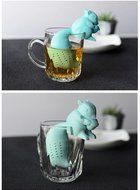 Silicone Cute Squirrel Shape Tea Infuser Loose Leaf Silicone Strainer Herbal Spice Filter Diffuser for Loose Leaves... N6