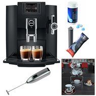 Jura E8 Espresso Machine + Cleaning Tablets + Filter Cartridge + Knox Milk Frother