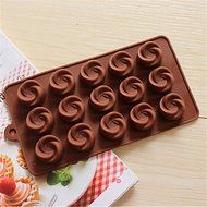 Y&XL&H Bakeware Silicone Swirl Shaped Baking Molds for Chocolate