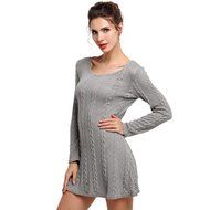 Mini Dress,Morecome Women Ladies Long Sleeve Slim Casual Knitted Sweater N20