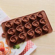 Y&XL&H Bakeware Silicone Swirl Shaped Baking Molds for Chocolate N3