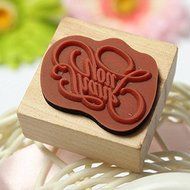 Saver Vintage Wordart Thank You Wooden Rubber Stamp Scrapbooking Craft N4