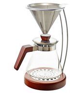 GROSCHE Frankfurt Pour Over Coffee Maker System with Reusable Filter and Coffee Server. 600ml/20.3 fl. oz N6